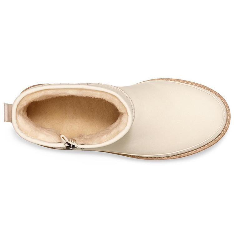 UGG F19 Классическая Розовая Женская Мини-Куртка из Флиса Бунтарь Байкер 1105313-BONE