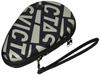 VICTAS Table Tennis Racket Case Printed Round Racket Case Black 672111 (1000)