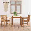3 Piece Garden Dining Set 80 x 80 cm Solid Teak Wood