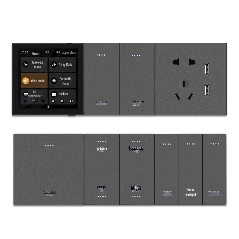 Умный 3-клавишный Zigbee-переключатель Tuya с голосовым управлением Alexa и стеклянной панелью