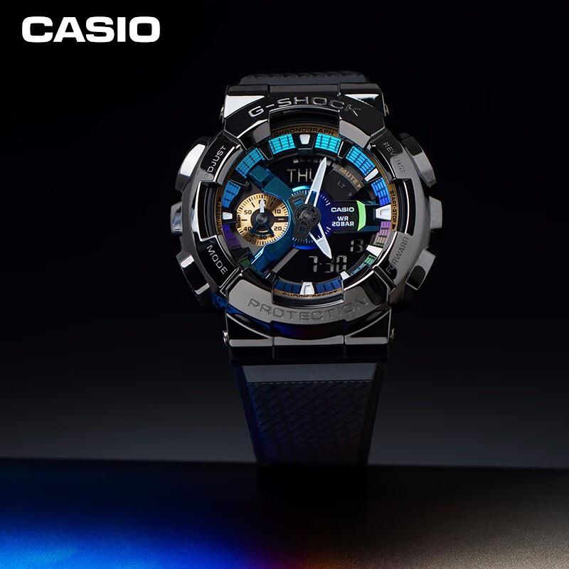 Мужские спортивные часы Casio G-SHOCK GM-110 с двойным дисплеем