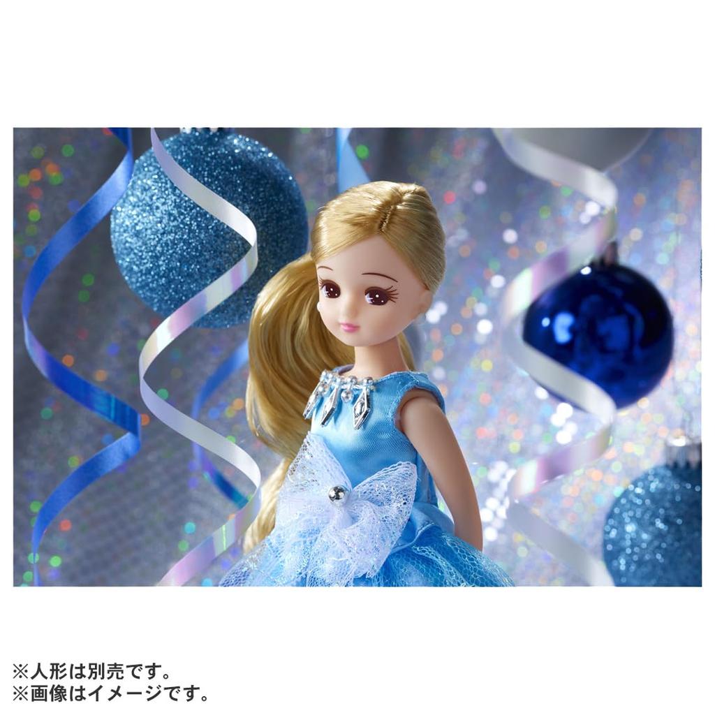 TAKARA TOMY Одеваем блестящую куклу, ролевая игрушка для детей от 3 лет, соответствует стандартам безопасности игрушек, имеет сертификат ST Mark. Ликка "Licca-chan LW-02 Sky" Dress-up