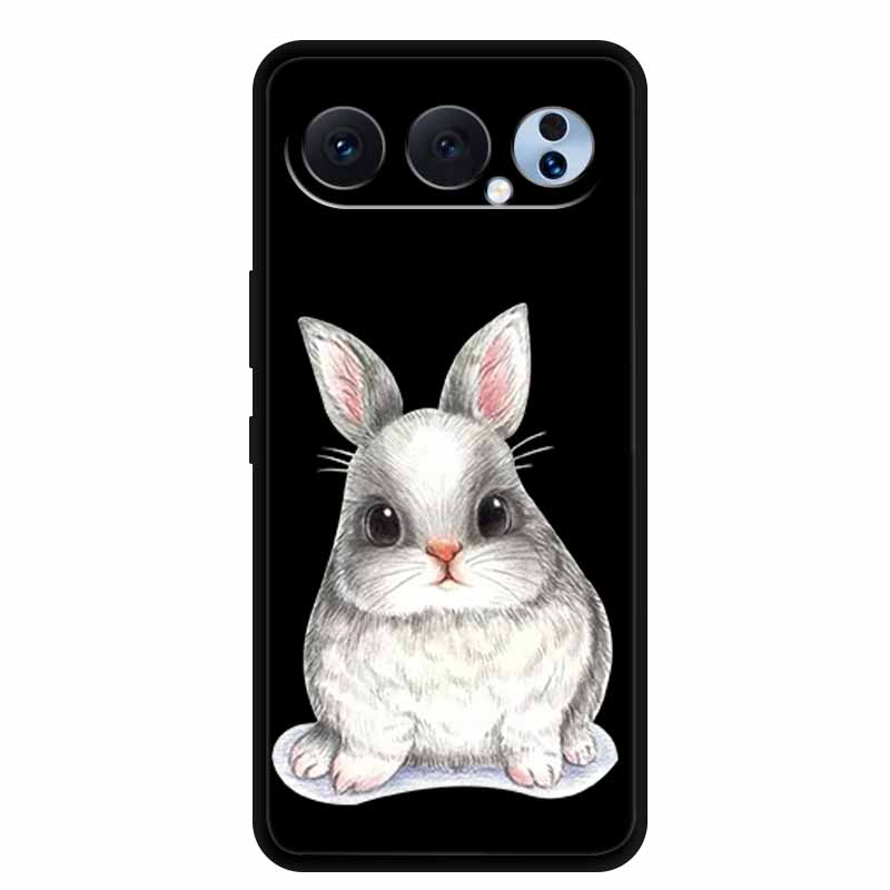 Черный силиконовый чехол для Honor 500 Pro 5G Чехлы 6.55" Мультяшные животные Мягкая задняя крышка из ТПУ для Honor 500Pro 2025 Чехол Coque Fundas