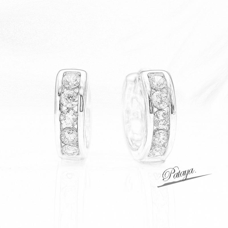 PATAYA Серьги из искусственного циркона цвета розового золота, круглые разноцветные серьги в стиле свежей девушки