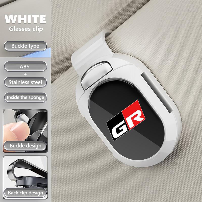 VCA2 Car-Mounted Eyeglass Holder Multi-Functional Sunshade Board Storage For Toyota Gazoo Racing TRD Corolla Yaris Chr Auris Rav4