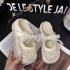 Fashion bow Mary Jane shoes women wear summer new versatile foreign style thick-soled bag head cool slippers