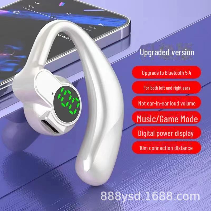 Высококачественная беспроводная Bluetooth-гарнитура для спорта с заушным креплением — длительное время ожидания, универсальная совместимость