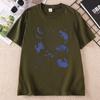 Cats In Space TShirt Causal Round Neck Printed Graphic Vintage T Shirt Cat Lover Tee Cotton Short Sleeve Graphic T Shirts