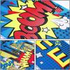 Chinco Store Hero Decorations Backdrop Porch Sign Banners Welcome Hanging Decoration for Super Fun Hero Party Wall Adornment Classroom Door Sign
