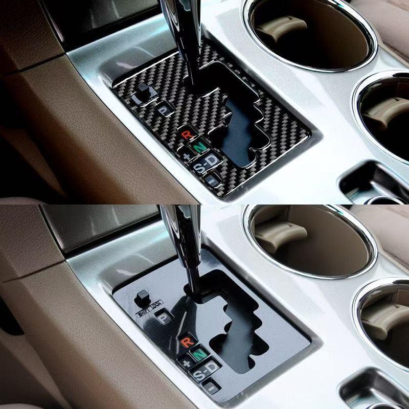 Toyota Highlander (09-13) Наклейка на рычаг переключения передач из углеродного волокна