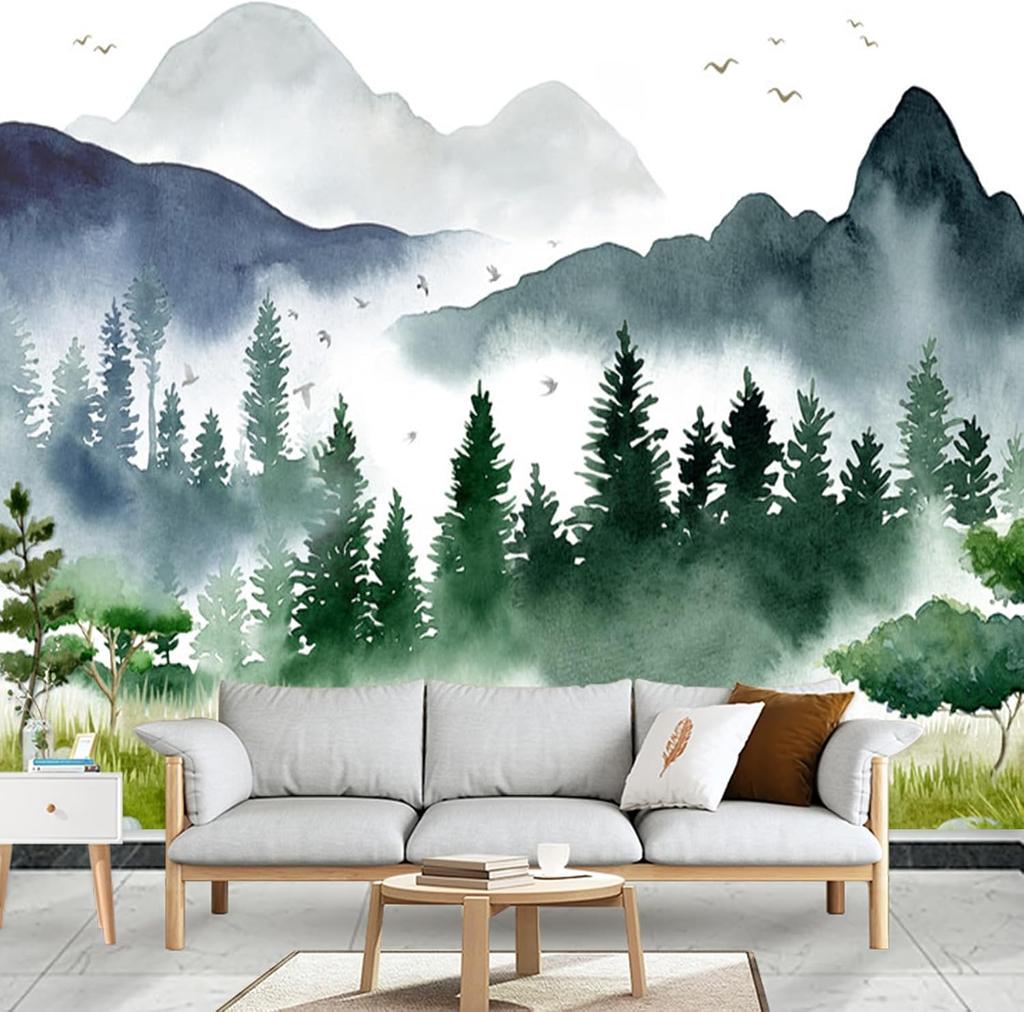 Apdidl Forest Mountain Wall Tapestry for Bedroom Nature Scenery Tapestries