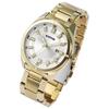 Montre bracelet homme - Nikolle - Doré acier inoxydable - Boîtier 44 mm - Quartz