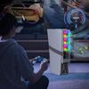 Охлаждающий вентилятор для PS5 Slim с новым вентилятором охлаждения PS5 Playstation 5 pro Регулировка скорости потока воздуха вентилятора Светодиодная подсветка USB-порт Функция памяти Внешнее охлаждение