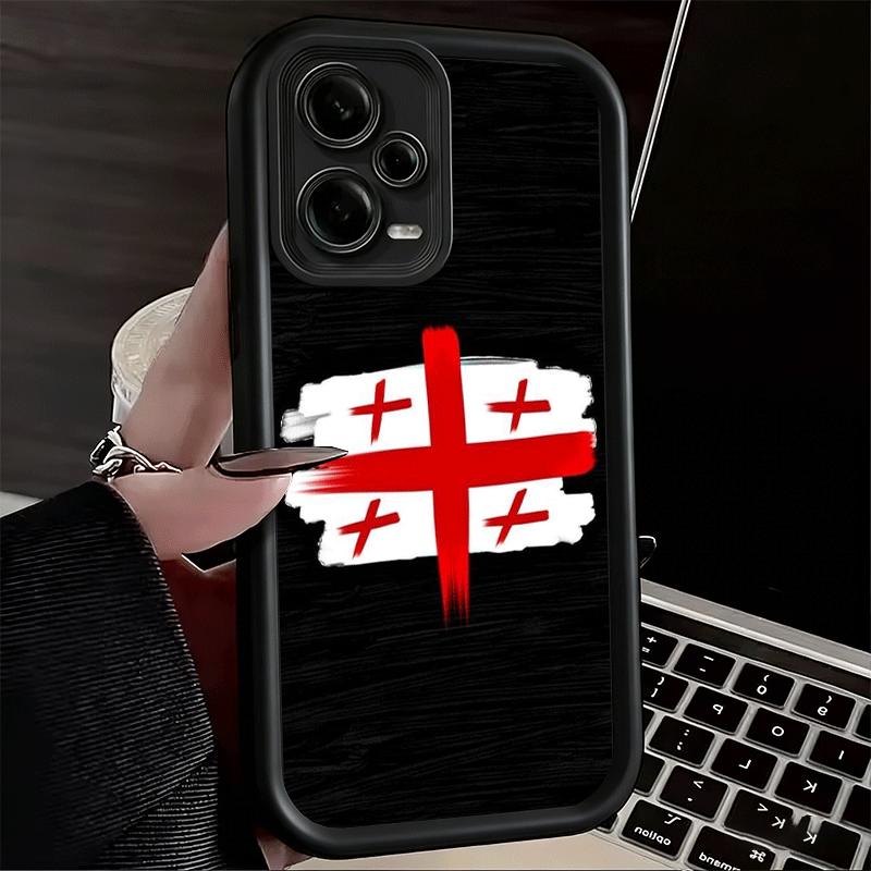 Phone Case for Xiaomi Redmi Note 15 14 13 Pro Plus Georgia Passport Flag Shell 12S 11 11S 11T 5G 14S Soft Silicone Funda