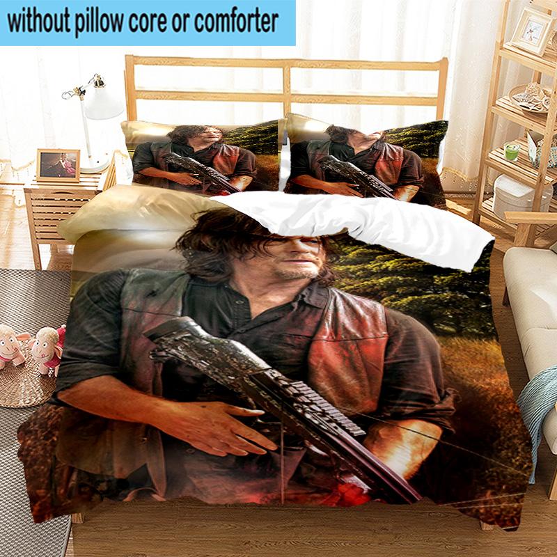 Norman's Forest Journey 3pcs Bedding,Including 1pc Duvet Cover And 2pcs Pillowcases Perfect for Christmas,Ideal for Bedroom, Dormitory