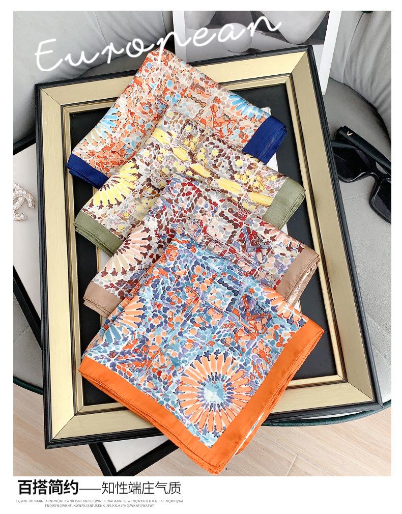 Fashion Handkerchief Neck Scarves Women 70x70cm Small Shawls and Wraps Hijab Scarfs