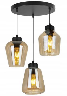 СОВРЕМЕННАЯ ЭЛЕГАНТНАЯ ПОТОЛОЧНАЯ ЛАМПА СТЕКЛЯННЫЙ АБАЖУР