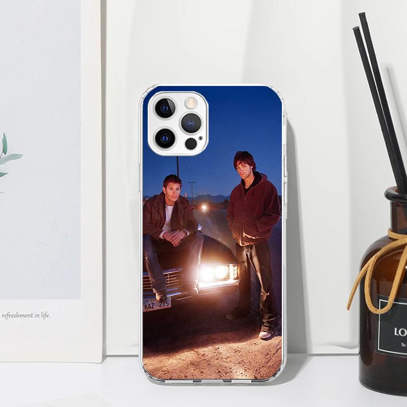 Babaite Supernatural SPN Чехол для телефона с Дином и Сэмом Для Iphone 17 Air 16 15 Plus 16E 14 Pro Max 13 Mini 12 11 7 8 SE Мягкий Ба