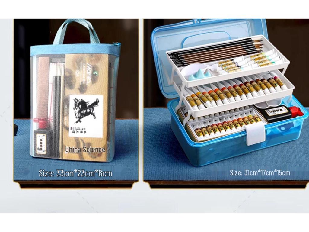 Набор Марии для начинающих из 12 цветов для детской живописи тушью с кистями