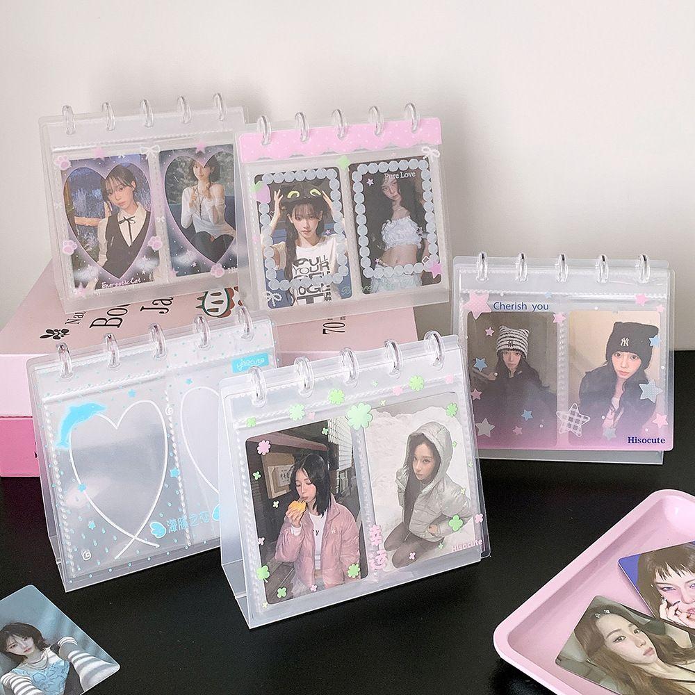 Mushroom Hole Photo Album Loose Leaf Idol Card Collection Binder Cute Bill Storage Booklet