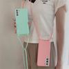 Crossbody Lanyard Silicone Case for IPhone 16 15 14 13 12 11 Pro Max XSMAX XR 8 7 Samsung S25 S24 S23 S22 S21 Ultra Plus S21FE A15 A55 A16 A53 A14 A54