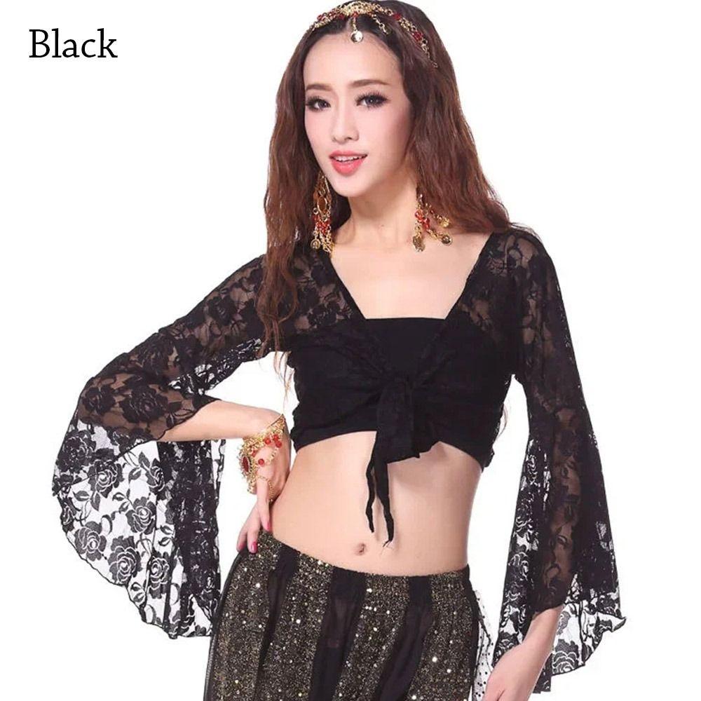 Топ для танца живота для ночного клуба, шнуровка, сценический топ, женская кружевная шаль
