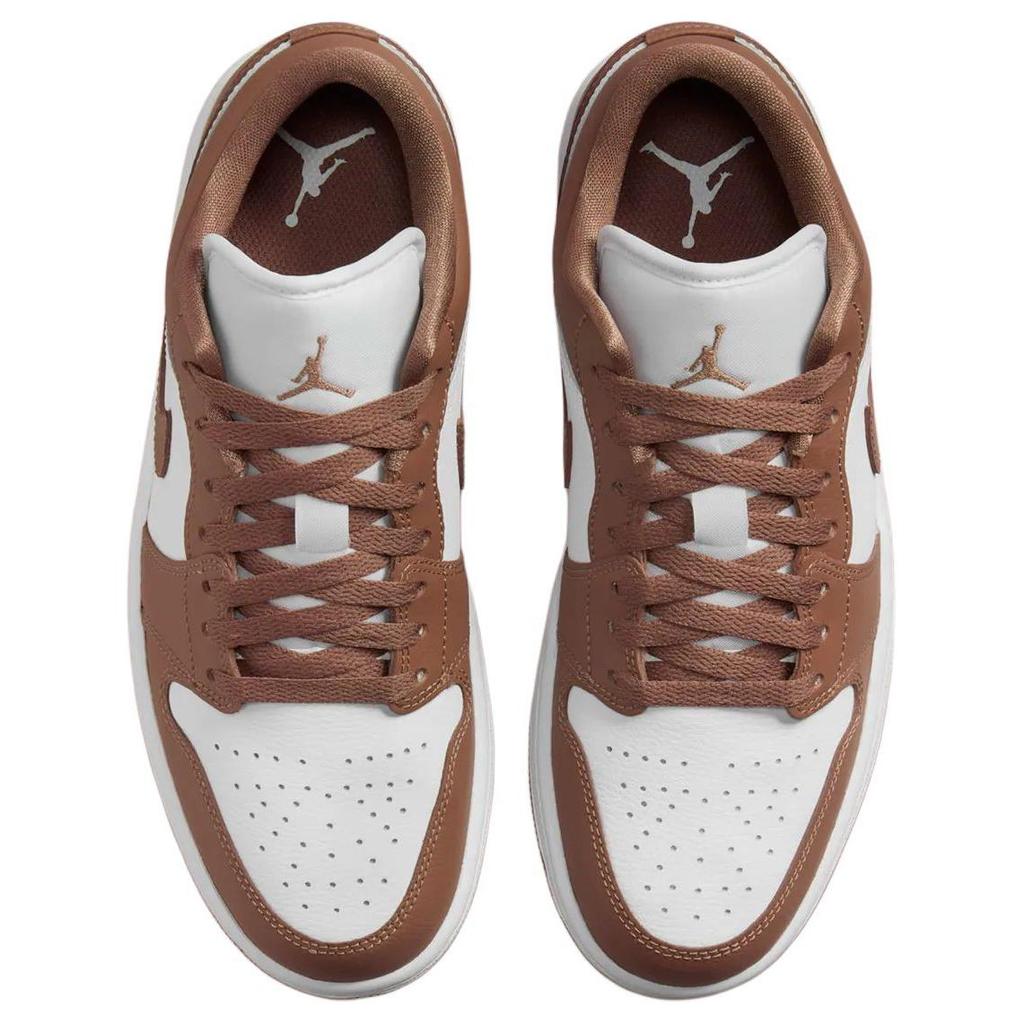 Air Jordan 1 Low Archaeo коричневые женские кроссовки белые DC0774-202
