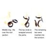 Silicone Cock Scrotum Ring Male Sex Toy Connected 4 Rings Men Ball Spreader Testicle Divider for Lasting Erection Couple