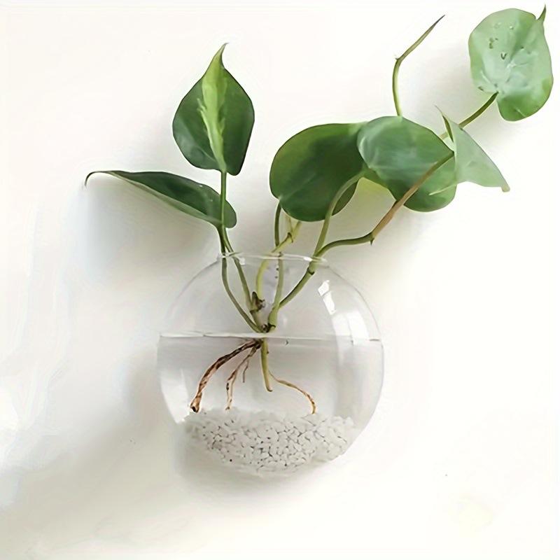 Wall Hanging Glass Plant Terrarium Container Propagation Station Wall-Mounted Flower Vases Air Plant Terrarium Home Office Decor