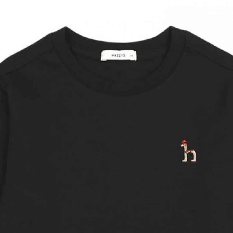 [Hedges Kids] Футболка Hedges R Neck Basic с длинным рукавом huf11tR01m Bk 