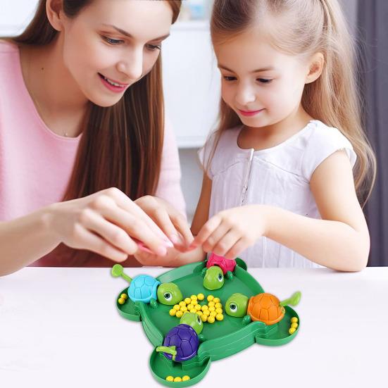 Голодная черепаха настольная игра с шахматной доской и бусинами 4 игрока интерактивная черепаха ест бусины семейная вечерняя игра для вечеринки малыши мальчики девочки развивающая игрушка