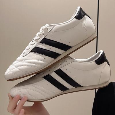 Новые женские ретро повседневные кроссовки для бега с низким верхом, нескользящая износостойкая обувь, уличные модные кроссовки на шнуровке для женщин