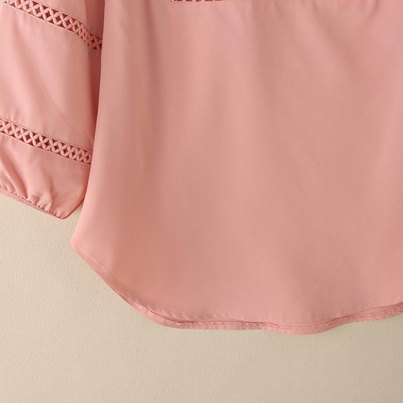 ZANZEA Женская повседневная блузка свободного кроя с V-образным вырезом и рукавом 3/4