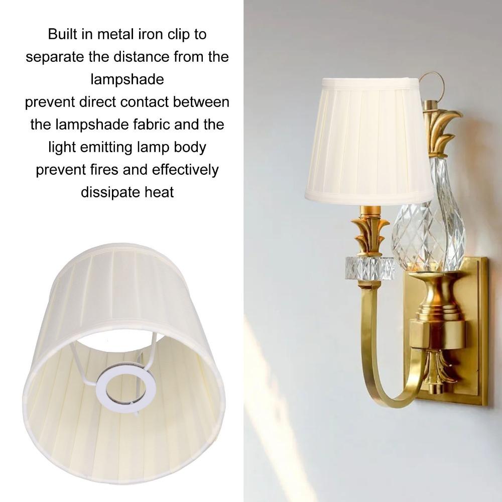 3PCS Clip On Design Lampshade Fabric Chandelier Lamp Shades Simple Lamp Cover Wall Lamp