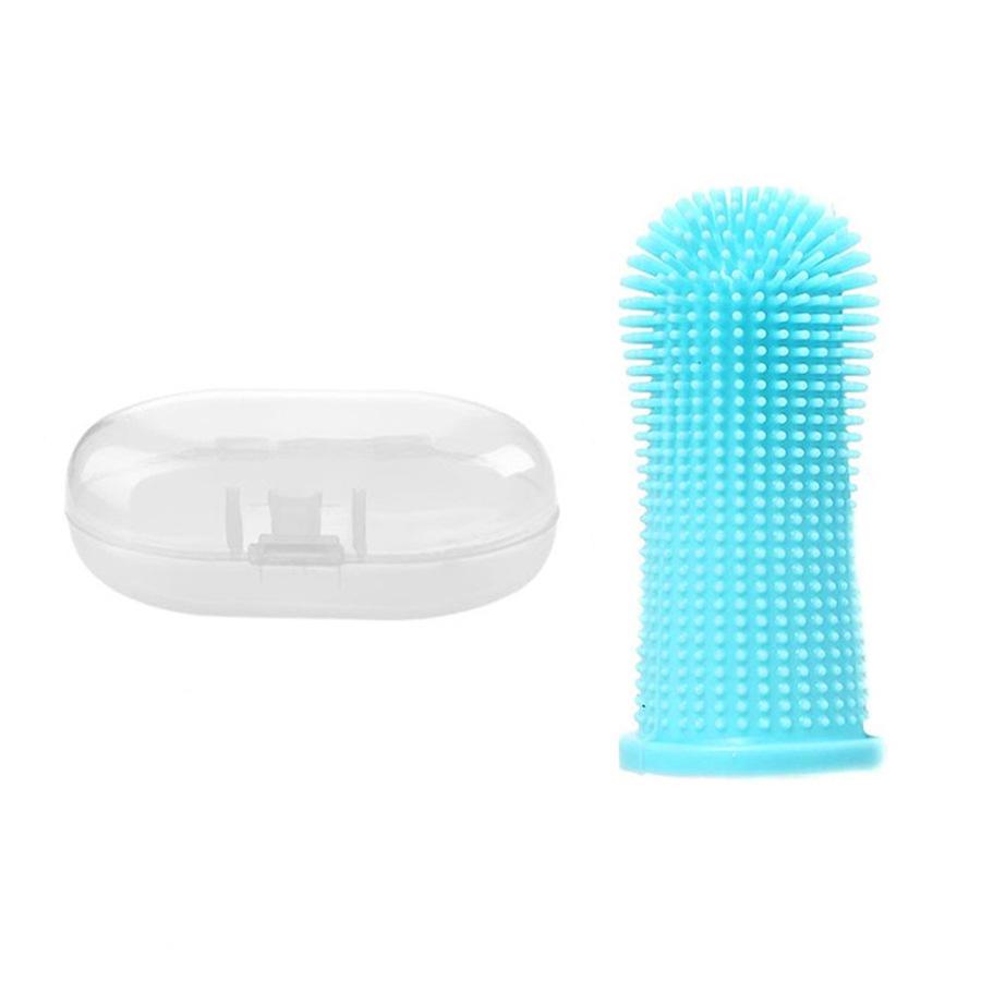 ToothbrushesSilicone Bristles Pet Finger Toothbrush Cleaning Products for Cats and DogsOral Cleaning