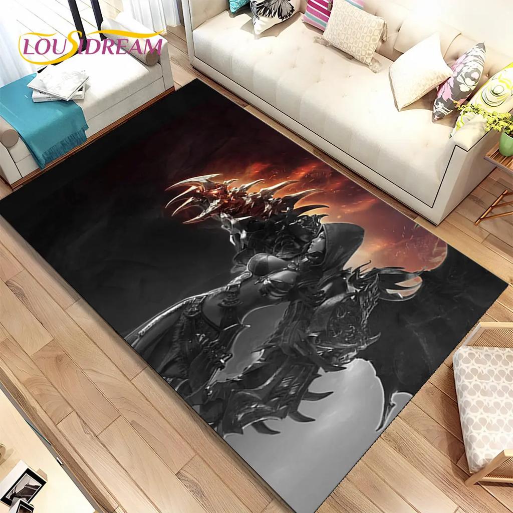 3D Lost Ark Game Gamer Cartoon Area Rug, ковер для гостиной, спальни, дивана, коврика, украшения, детский игровой нескользящий напольный коврик