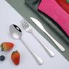 Портативная посуда из нержавеющей стали, 3/4/5 комплектов, походный нож, вилка, ложка и палочки для еды, подарочный набор, кухонные принадлежности