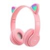 Wireless Bluetooth Headphones Cute Cat Ear Audio Stereo Sports Gaming Headset With Mic LED Lights Girl Earphone P47M