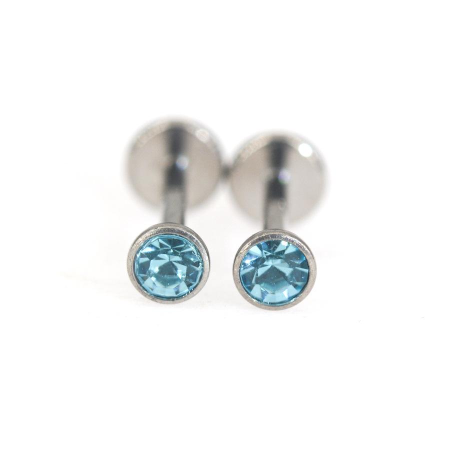 Титановый сплав Пуш-ин штанга-чаша для пирсинга ушей и носа