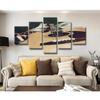 Home Decoration Modern Pictures Wall Art 5 Panel Musical Instrument Guitars Frame Living Room HD Printed Painting Posters