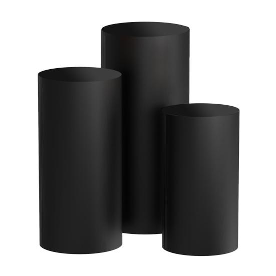 3 шт./компл. чехол для подставки под цилиндр из полиэстера, чехол для подставки под цилиндр, однотонный тканевый чехол для праздничного постамента, подставки под пьедестал, декора на день рождения и свадьбу