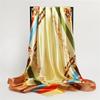90 * 90cm New Silk Scarf Women'S Spring And Summer Decorative Scarf Sunscreen Travel Shawl Autumn And Winter Scarf Thin Edition
