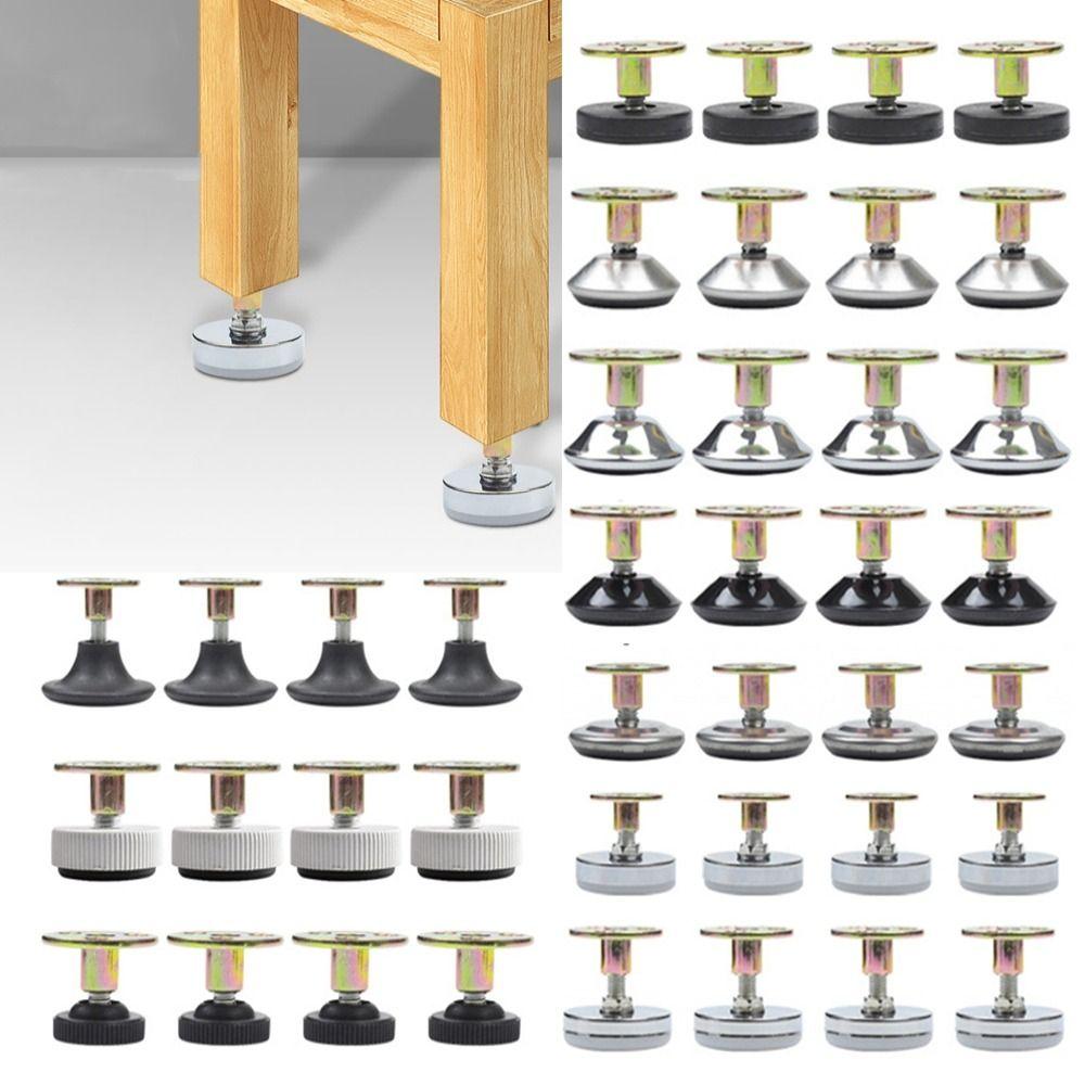 4pcs Screw-in Base Furniture Support Leg Floor Protector Adjustable Feet Leveling Feet Table Chair