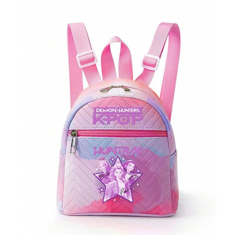 Girls Lightweight School Backpack Candy Color Minimalist Campus Bag Teenagers Daily Use 20L Capacity
