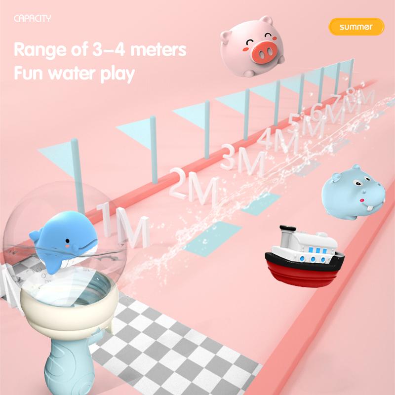 Нетоксичные игрушки-водные пистолеты с изображениями детенышей животных для детей Кавайные водяные пистолеты Летний пляж Бассейн Вечеринка Водные пистолеты-брызгалки Милые игрушки для детей