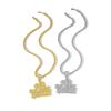 European and American New Alloy Full Diamond 448MADE English Pendant, Personalized Accessories Rap Hip-hop Necklace