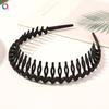 Non-slip Toothed Headband Pressure Hair Bangs Broken Hair Headband Simple Black Brown Face Hair Accessories for Women