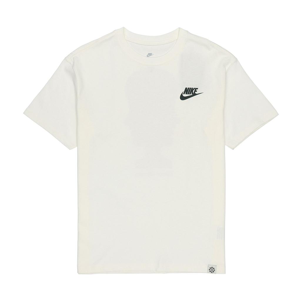 Nike Мужская свободная повседневная футболка с коротким рукавом, принт портрета сзади, Белый DQ1005-133