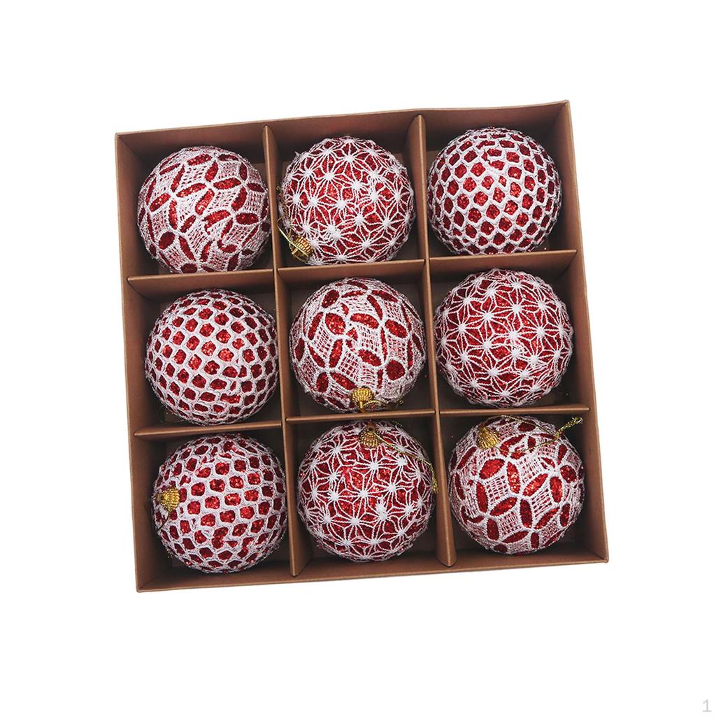 9 Christmas Ornaments for Tree Decorations Party Favors Hanging Accessories Bedroom Bar