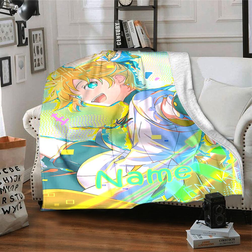 Custom Name Project SEKAI Theme Printed Blanket - Perfect for Couch, Bed, Travel & Outdoor Use | Machine Washable, Cozy & Durable.